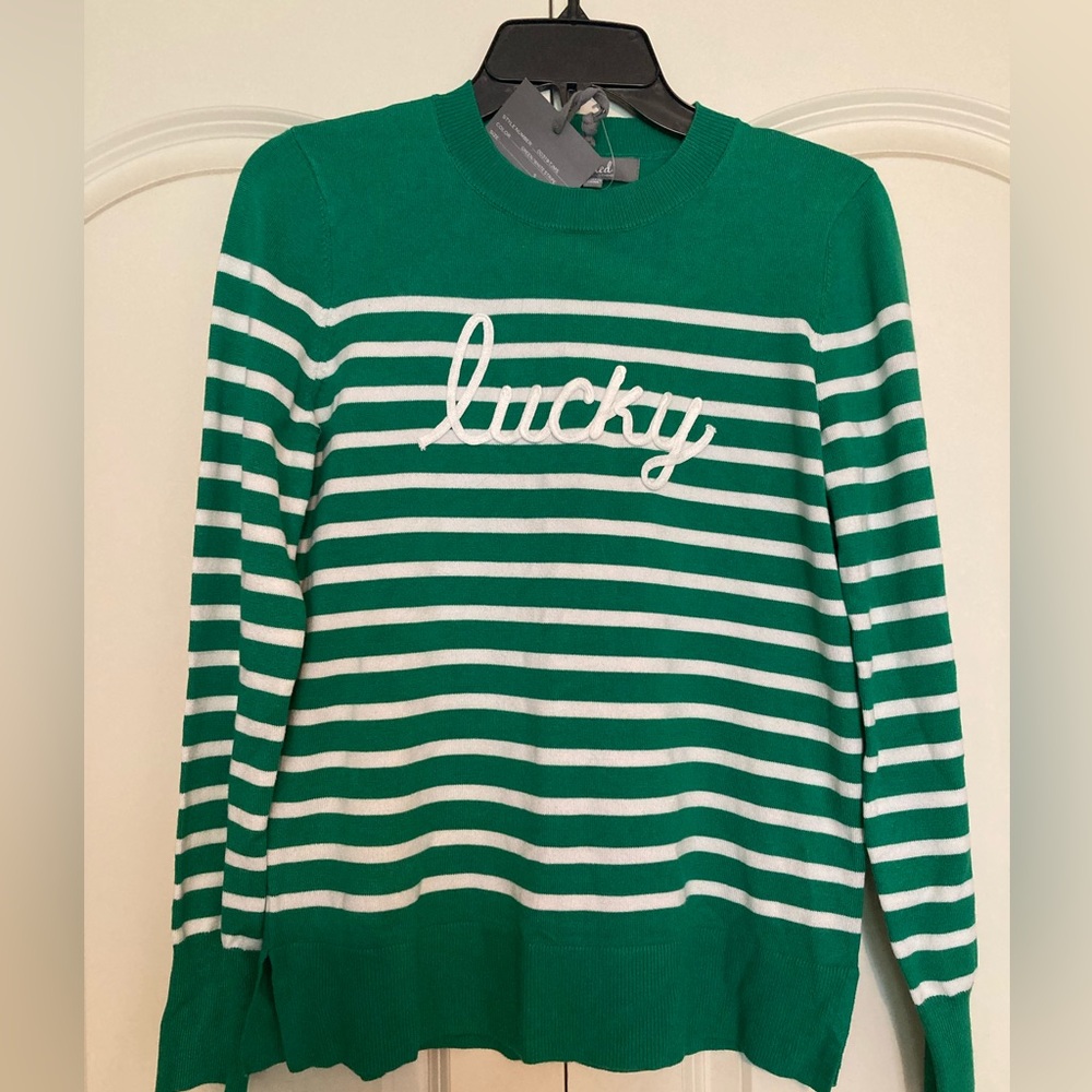 Women’s Green/White Lightweight Sweater (NWT)